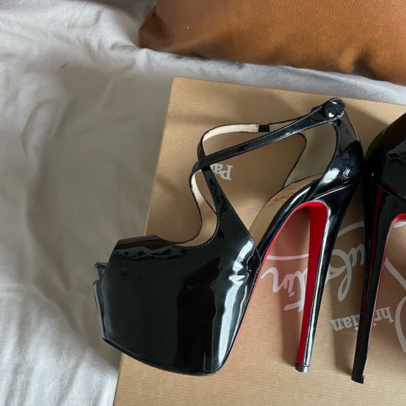 Christian Louboutin Exagona 160 patent black 37.5 - Picture 8 of 16